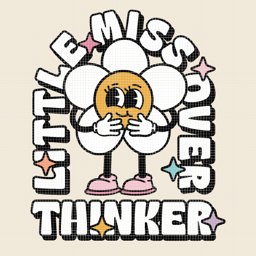 Little Miss Over Thinker | Mental Wellness Diamond Painting