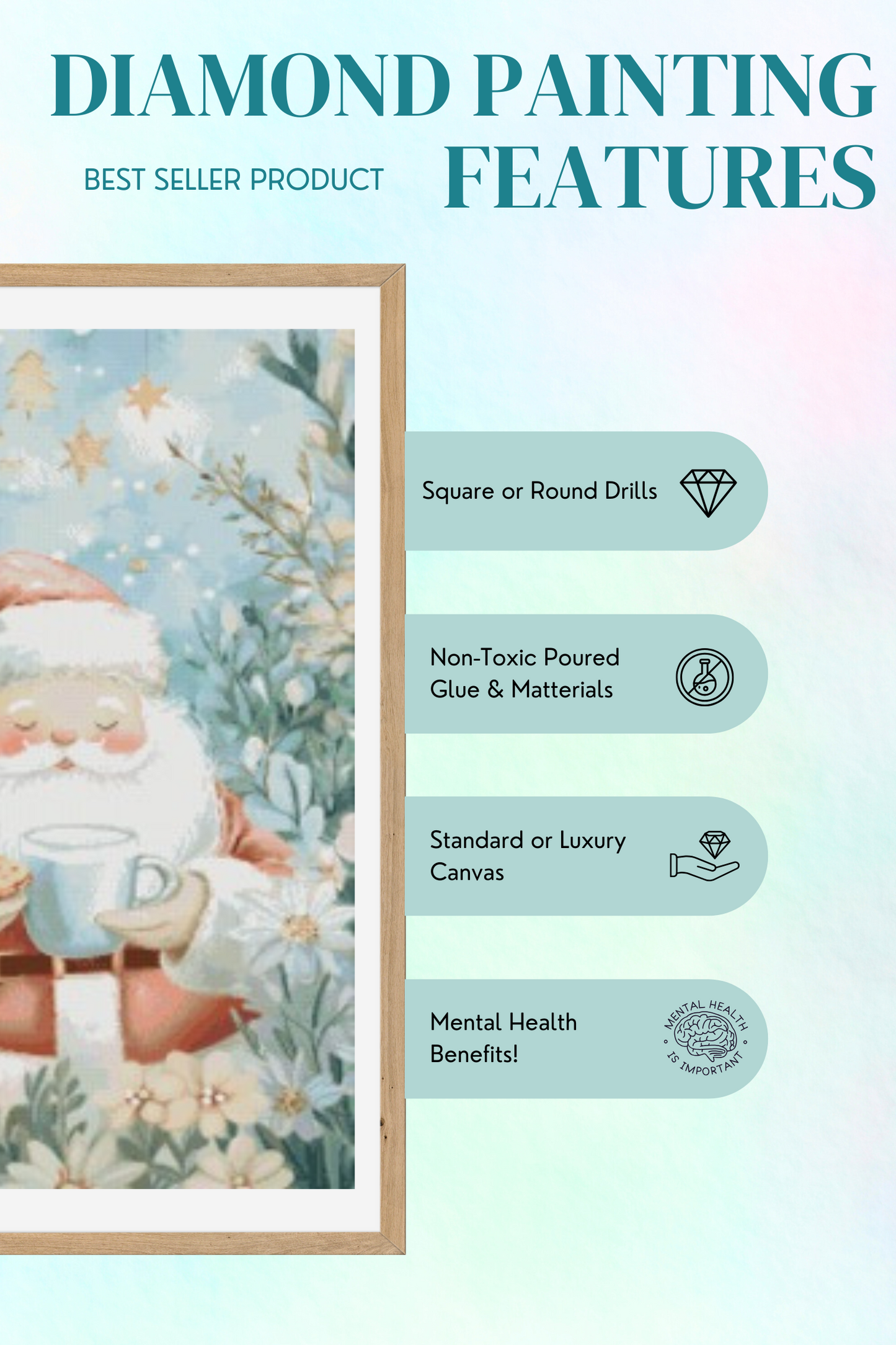 Santa All The Way | Winter Diamond Painting