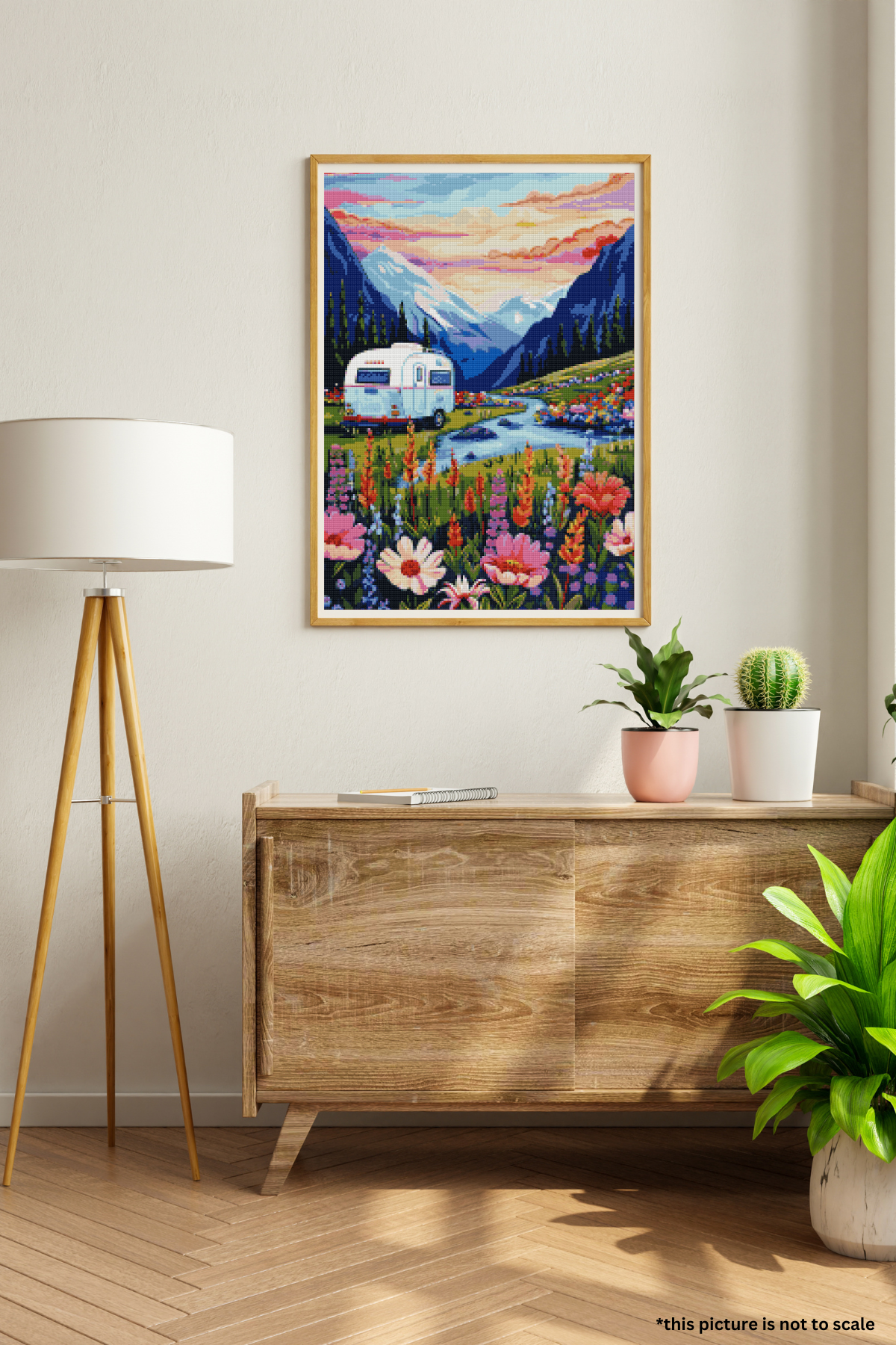 Blossom-bound Journey | Portrait Diamond Painting