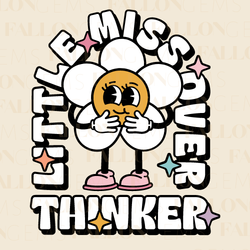 Little Miss Over Thinker  | Mental Wellness Diamond Painting