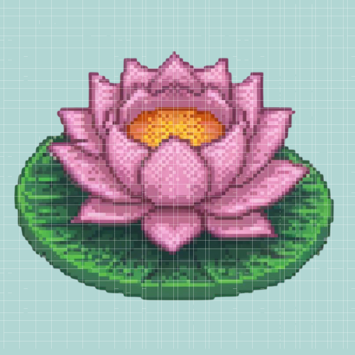 🎁 Water Lily | Mini Diamond Painting (100% off)