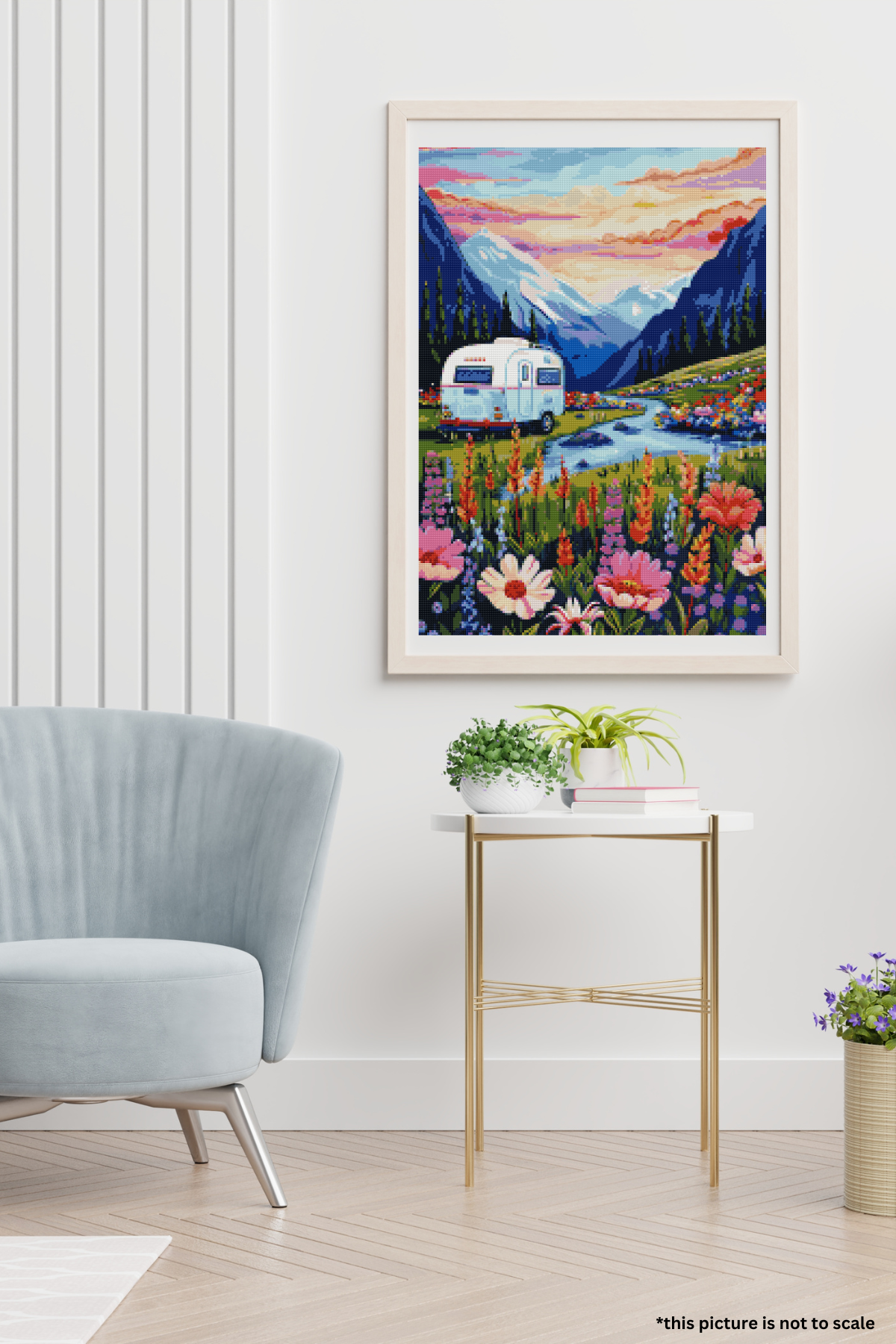 Blossom-bound Journey | Portrait Diamond Painting