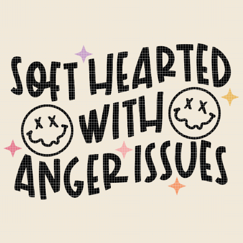 Soft Hearted With Anger Issues | Mental Wellness Diamond Painting