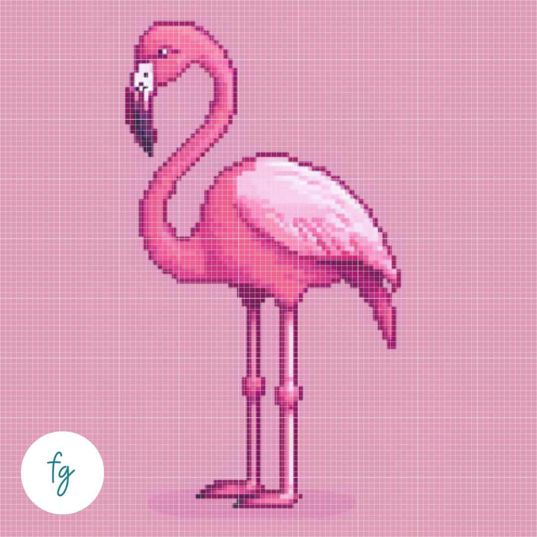 🎁 Flamingo | Mini Diamond Painting (100% off)