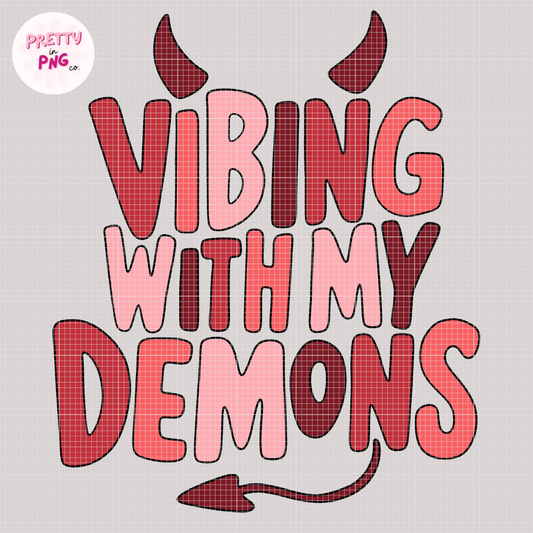 Vibing with my Demons |  Diamond Painting