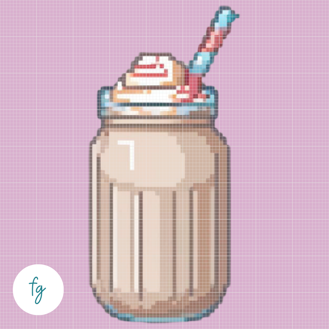 🎁 Milkshake | Mini Diamond Painting (100% off)