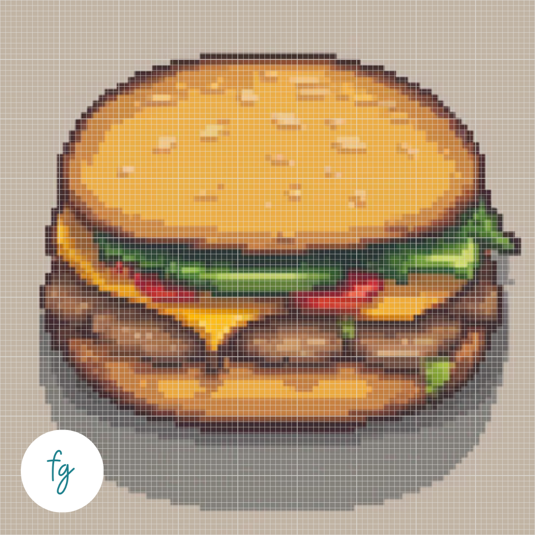🎁 Cheeseburger | Mini Diamond Painting (100% off)