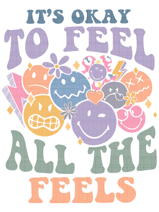 It's Okay To Feel All The Feels | Mental Wellness Diamond Painting