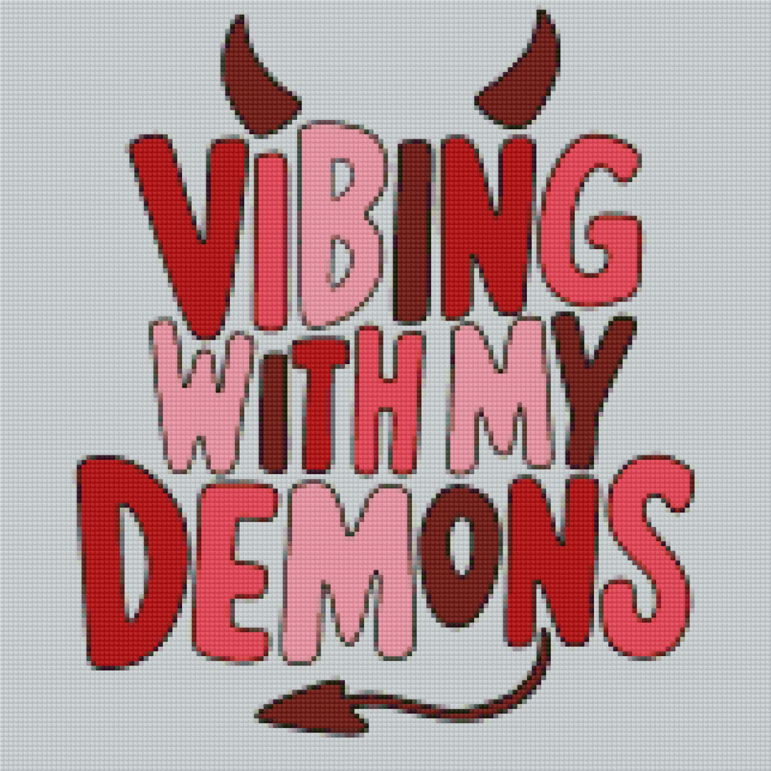 Vibing with my Demons | Diamond Painting