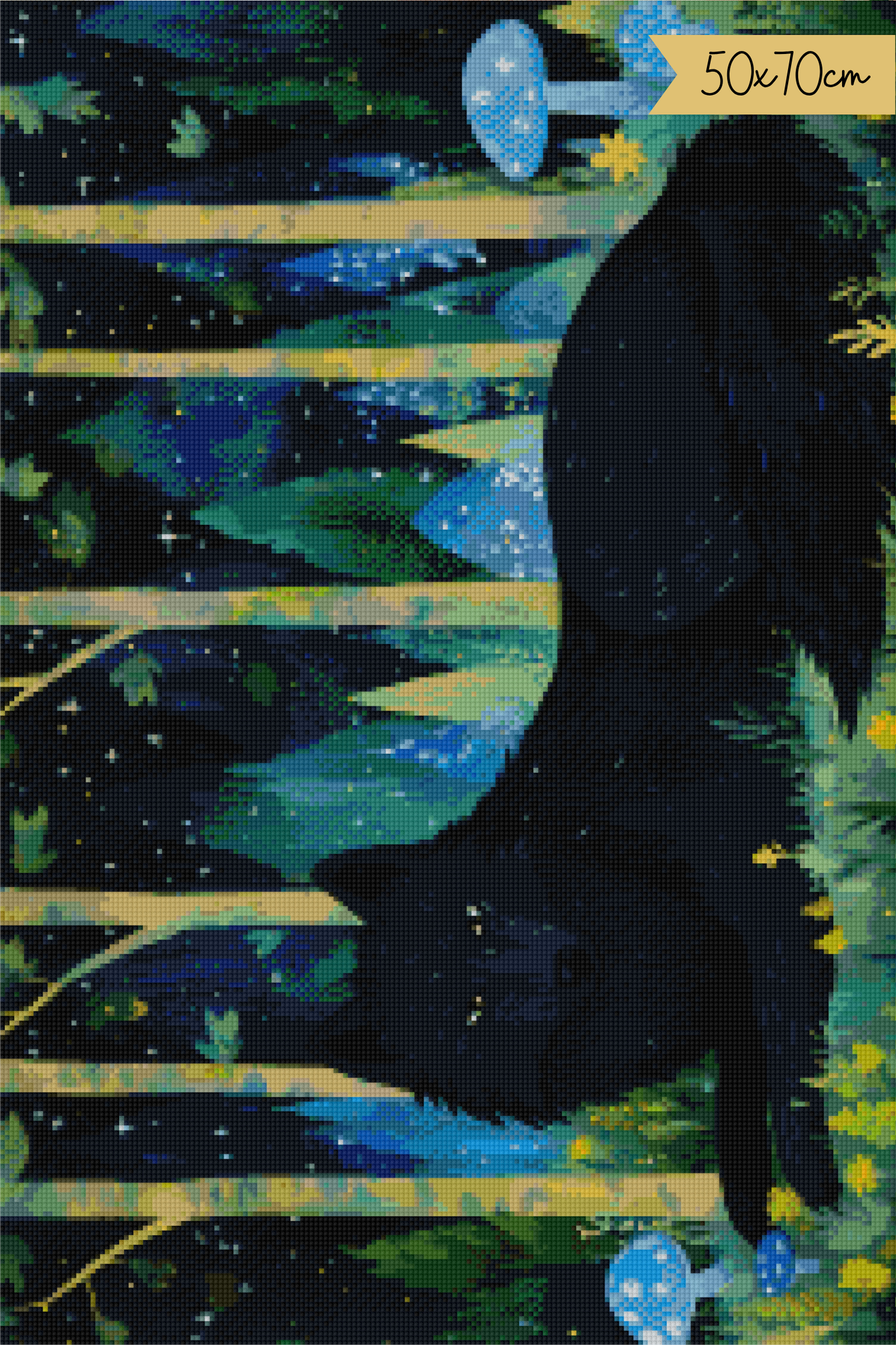 Moonlit Guardian | Portrait Diamond Painting