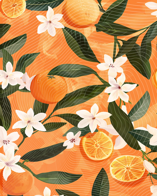 Zen Orange Grove | Portrait Diamond Painting