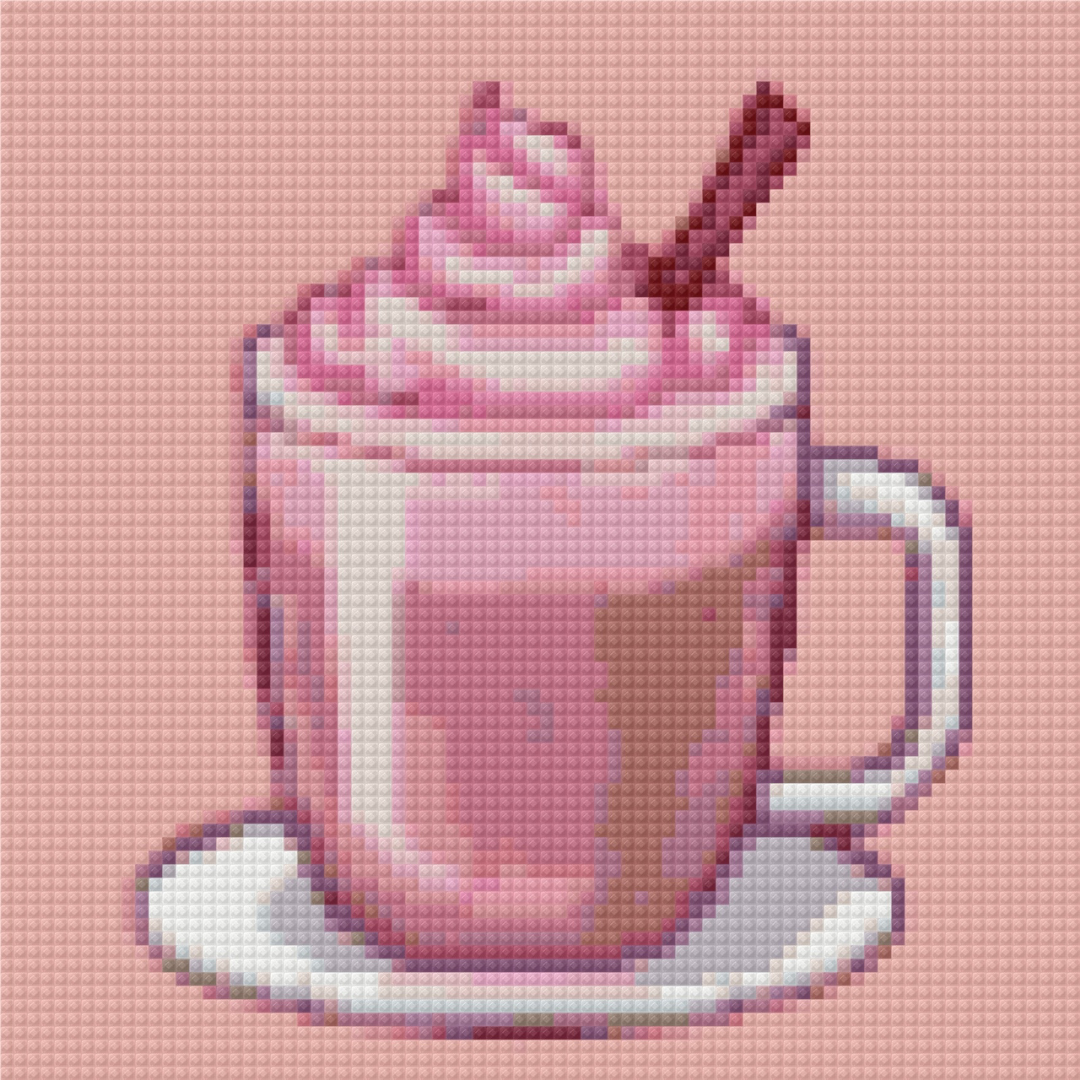 Pink Latte | Mini Diamond Painting