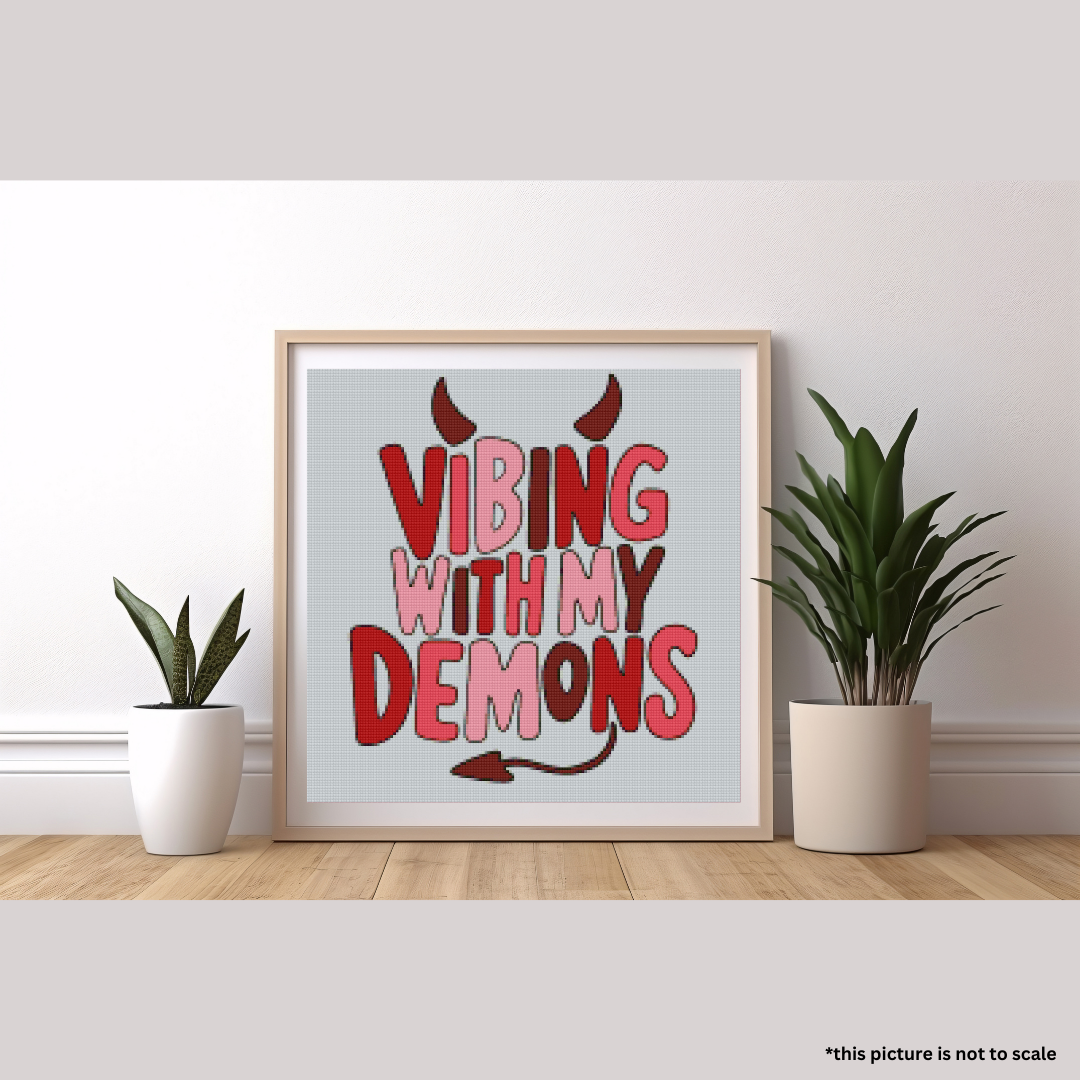 Vibing with my Demons | Diamond Painting