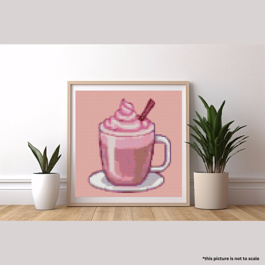 Pink Latte | Mini Diamond Painting