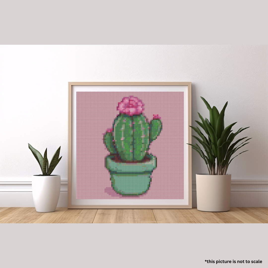 Cactus Flower | Mini Diamond Painting