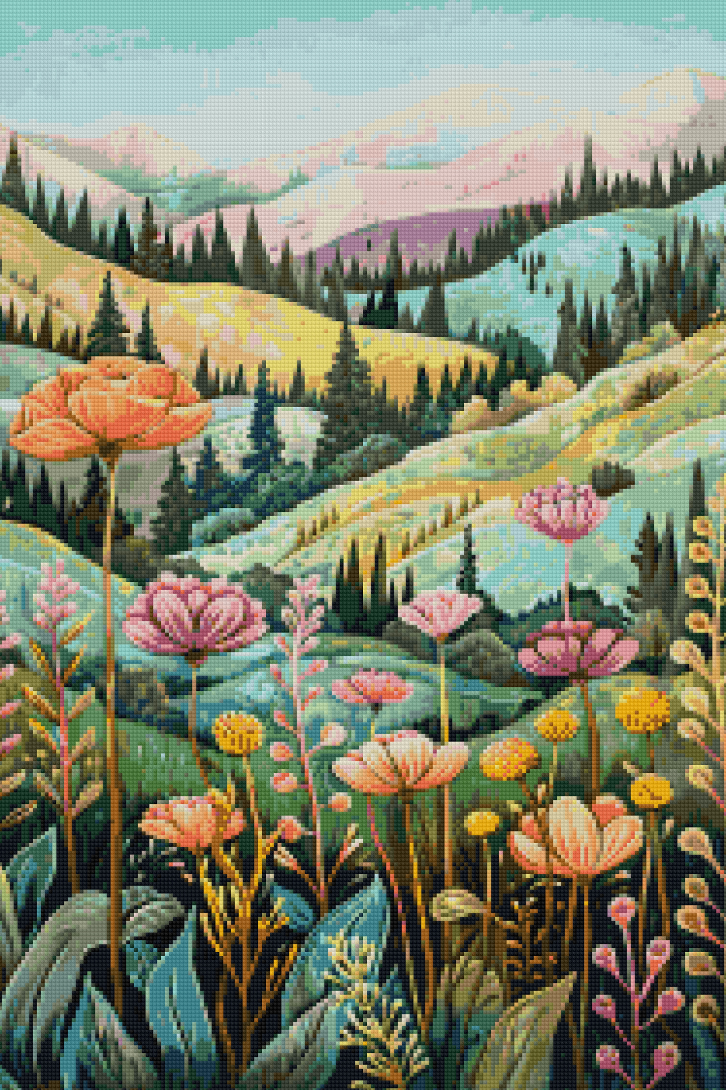 Green Views Ahead | Portrait Diamond Painting