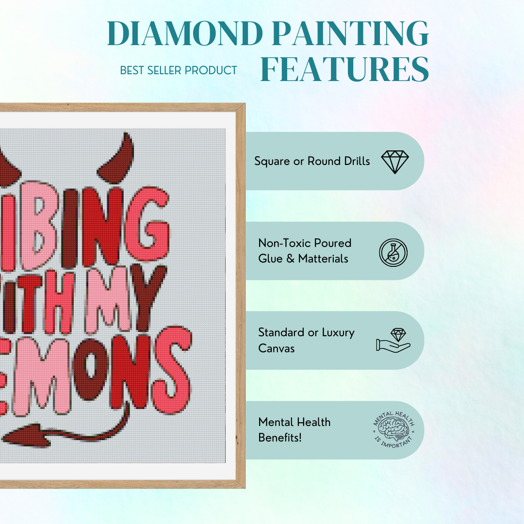 Vibing with my Demons | Diamond Painting