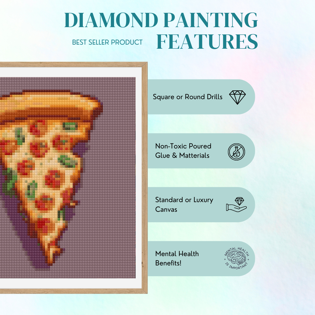 Pizza | Mini Diamond Painting