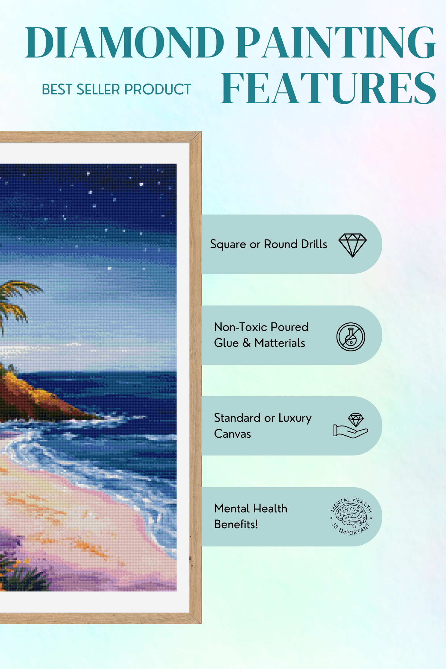 Where Peace Meets the Tide | Portrait Diamond Painting