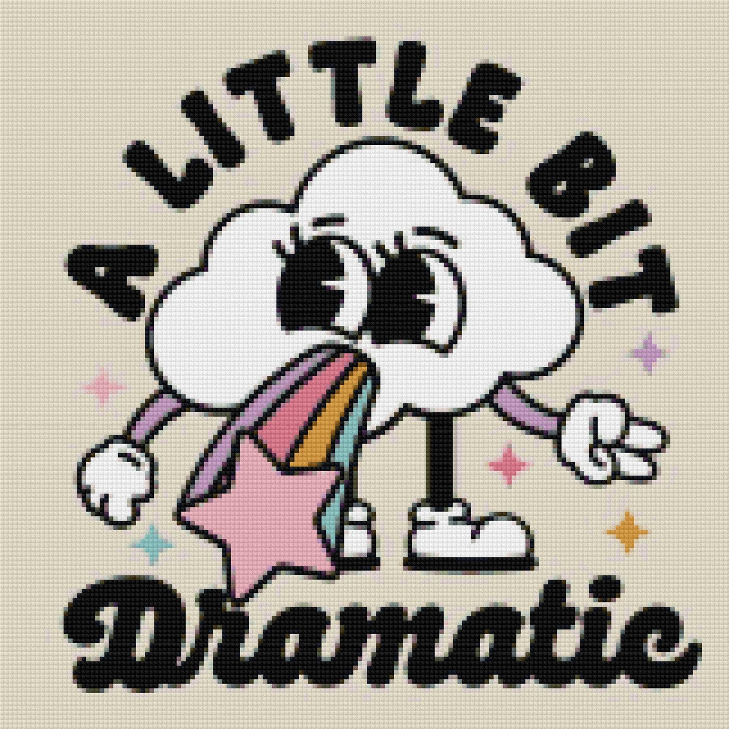 A Little Bit Dramatic | Mental Wellness Diamond Painting