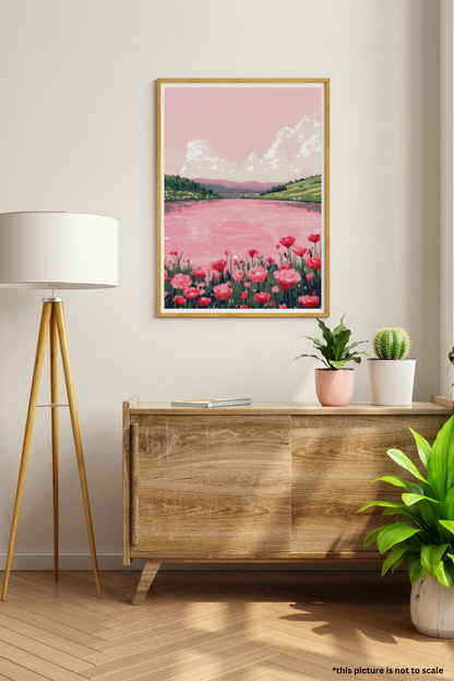 Blush Lagoon | Portrait Diamond Painting