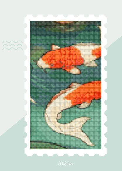 Koi Therapy | Portrait Diamond Painting