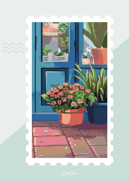 Window Garden | Portrait Diamond Painting