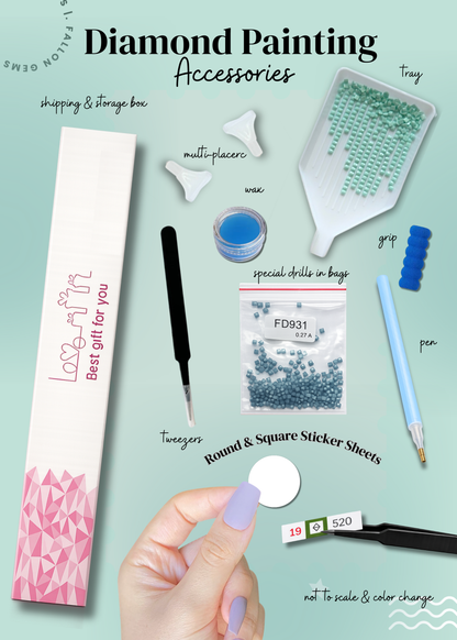 Daisy Shore Retreat | Portrait Diamond Painting