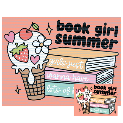 Book Girl Summer  | Book Diamond Painting