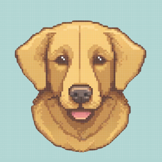 Golden Retriever | Mini Diamond Painting