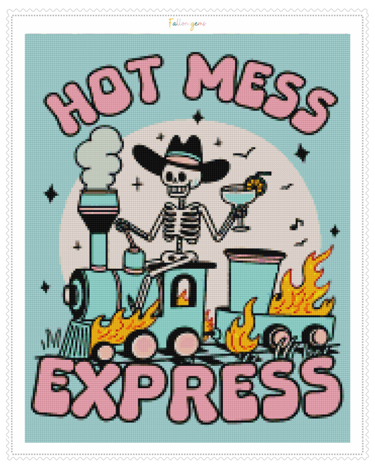 Hot Mess Express | Unwell Diamond Painting