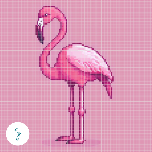 🎁 Flamingo | Mini Diamond Painting (100% off)