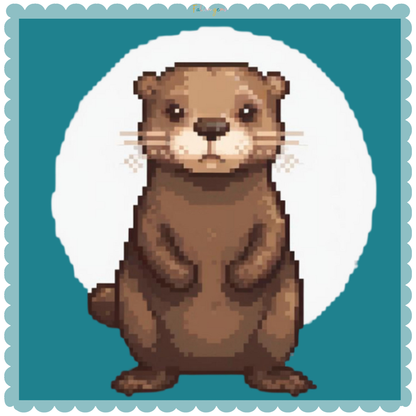 Otter | Mini Diamond Painting