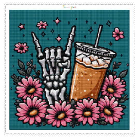 Ice Coffee or Die | Unwell Diamond Painting