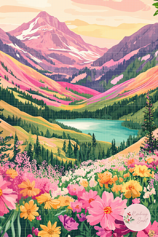 Joy in Full Bloom | Portrait Diamond Painting