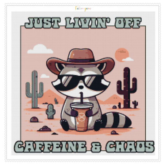 Caffeine & Chaos | Unwell Diamond Painting