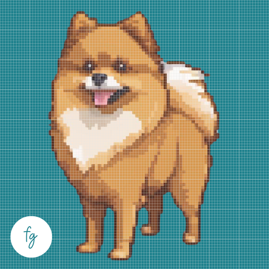 🎁 Pomeranian | Mini Diamond Painting (100% off)
