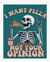 I Want Pizza | Unwell Diamond Painting