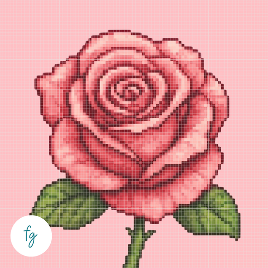 🎁 June, Rose | Mini Diamond Painting (100% off)