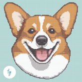 Corgi | Mini Diamond Painting