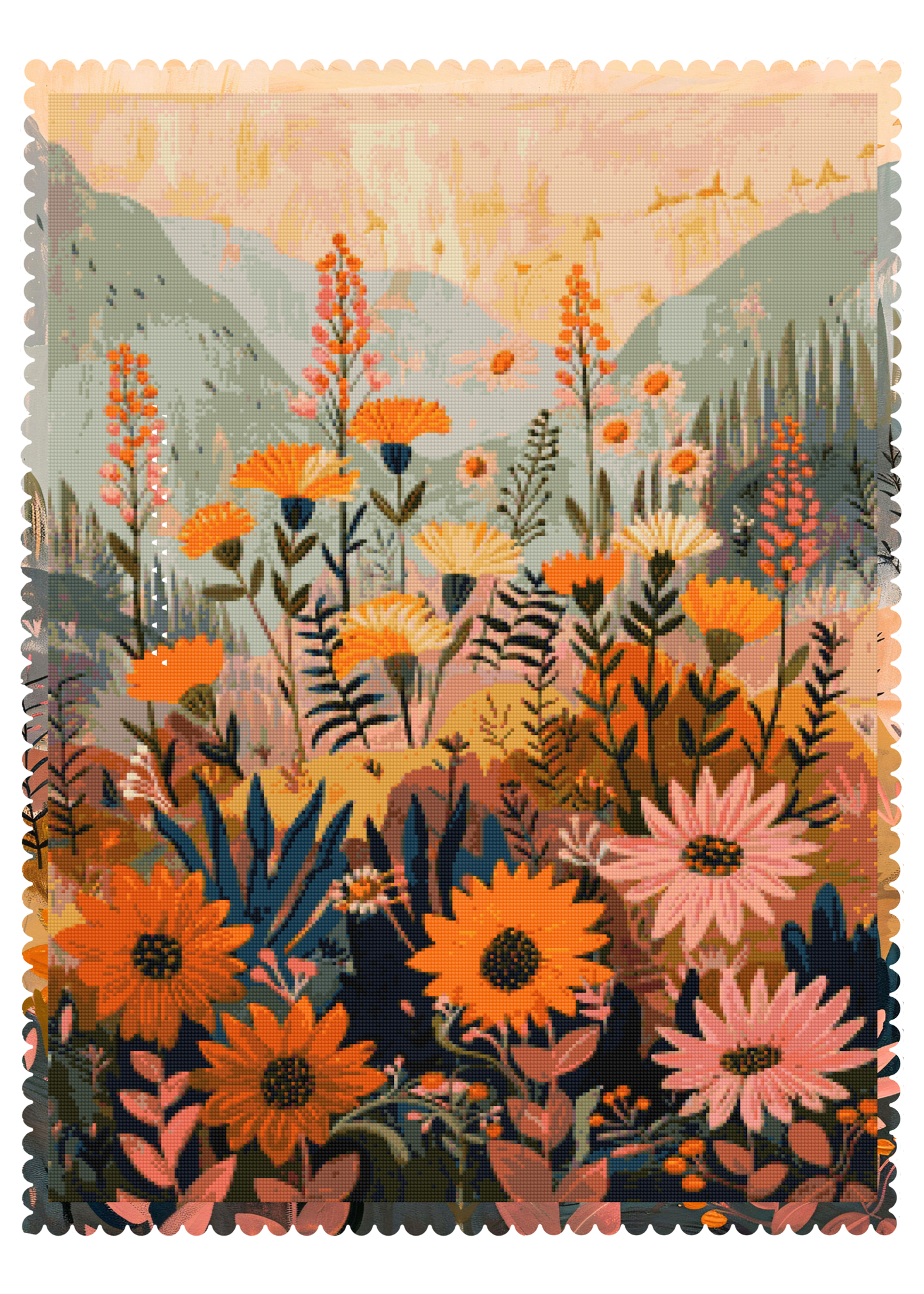 Twilight Blossom | Portrait Diamond Painting