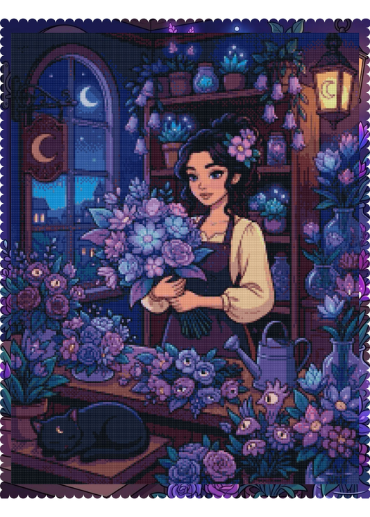Midnight Bloom Shop  | Diamond Painting