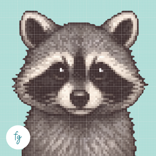🎁 Racoon | Mini Diamond Painting (100% off)