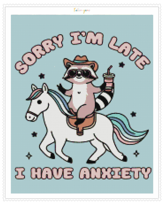 Sorry I’m Late | Unwell Diamond Painting