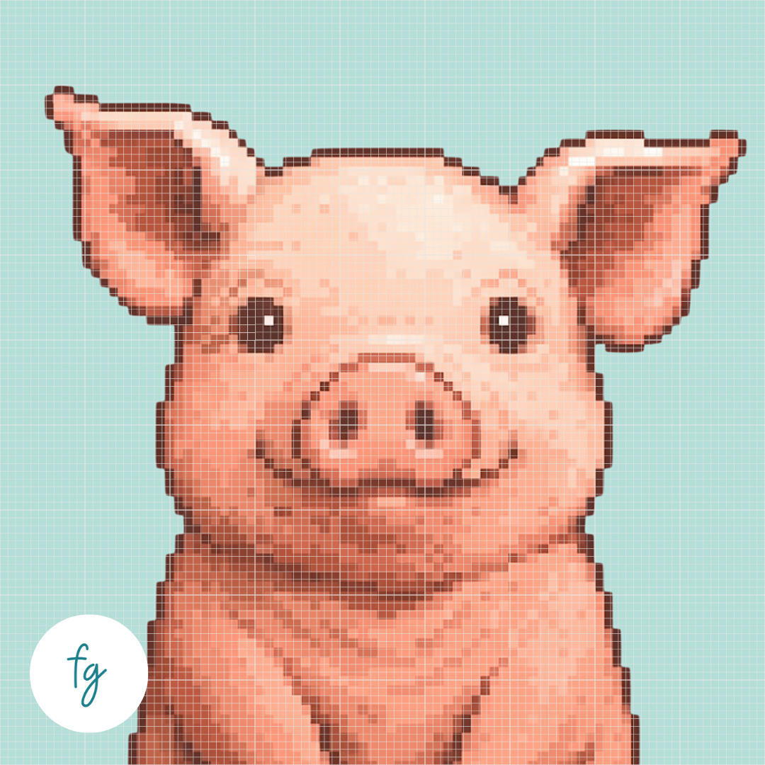 🎁 Pig | Mini Diamond Painting (100% off)