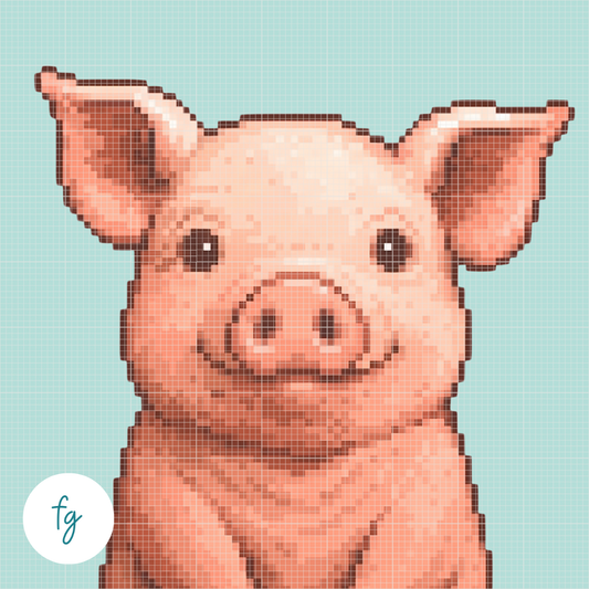🎁 Pig | Mini Diamond Painting (100% off)