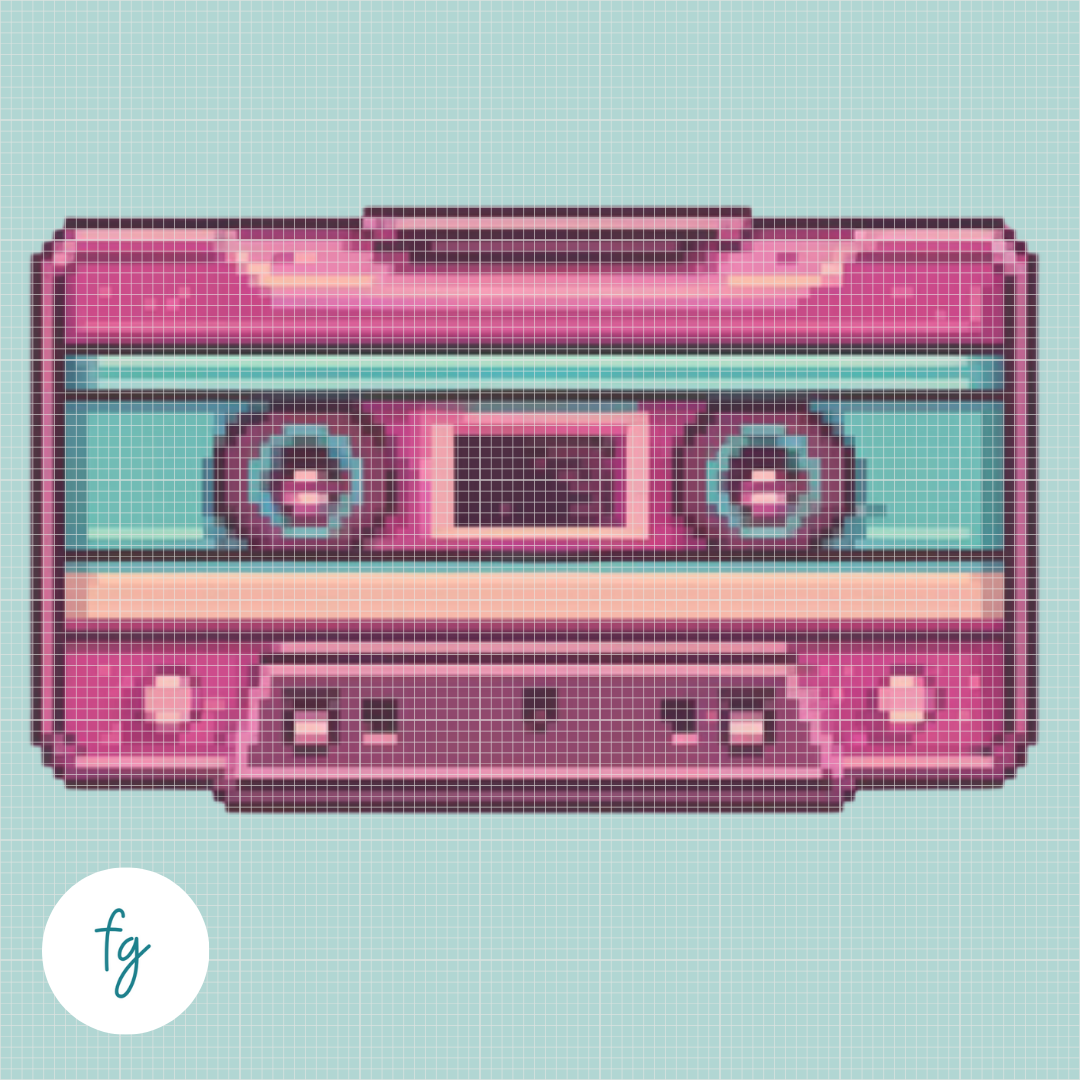 🎁 Cassette Tape | Mini Diamond Painting (100% off)