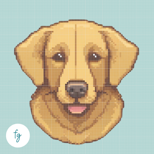 🎁 Golden Retriever | Mini Diamond Painting (100% off)