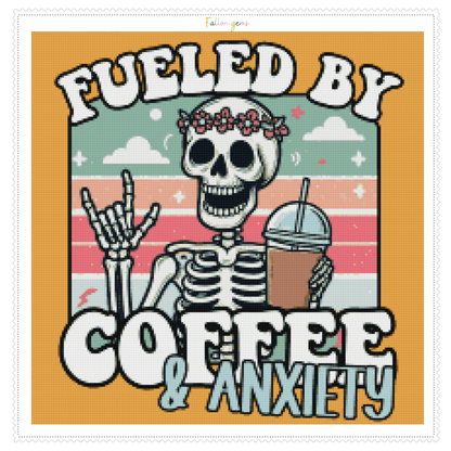 Coffee & Anxiety | Unwell Diamond Painting