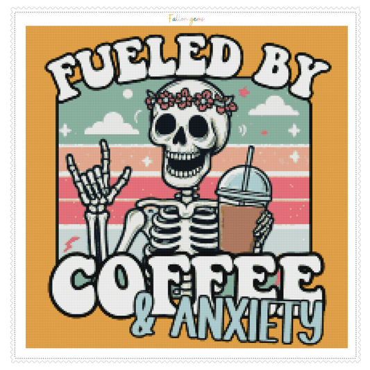 Coffee & Anxiety | Unwell Diamond Painting